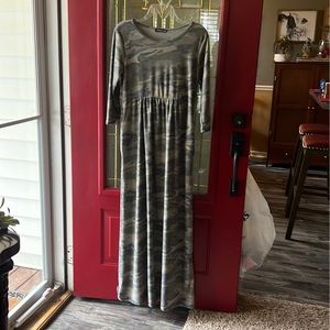 Ladies Camo Maxi Dress